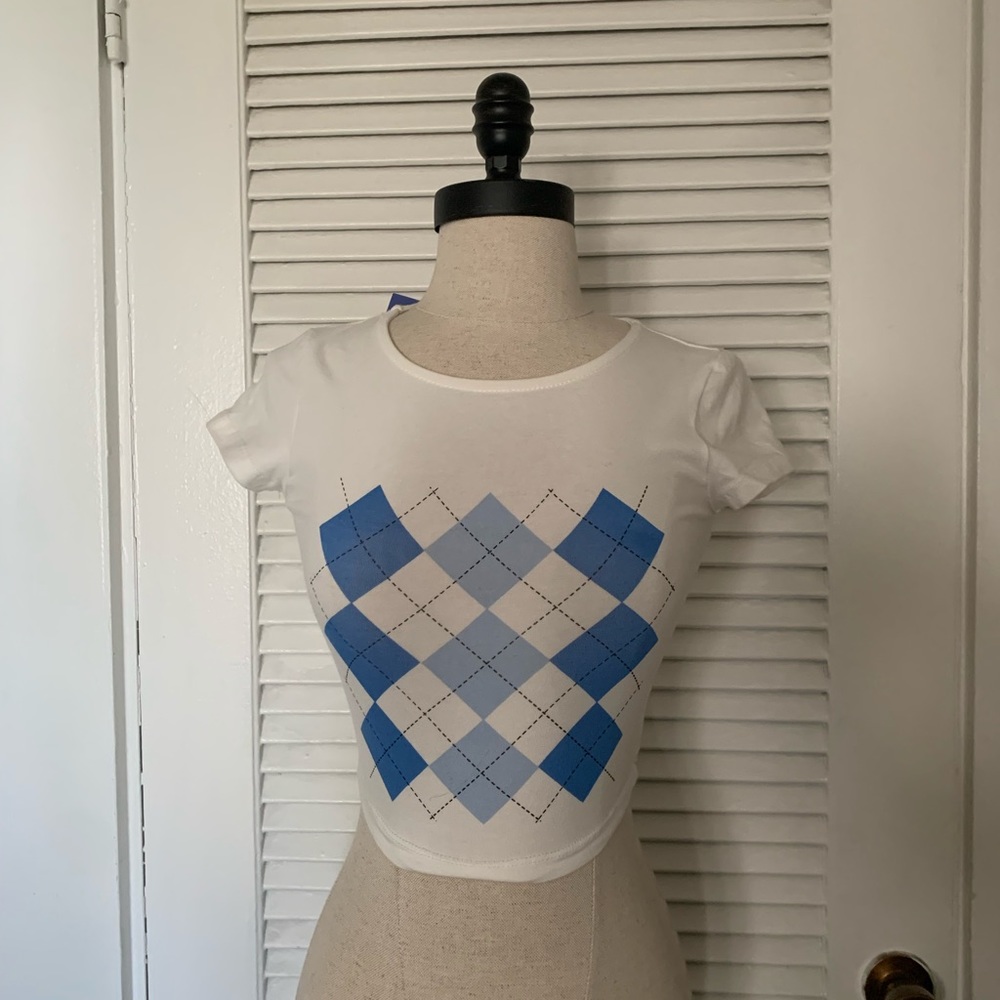 white crop top